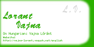 lorant vajna business card